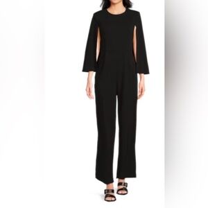 NWT Calvin Klein Cape Jumpsuit Elegant Black Women's Jumpsuit